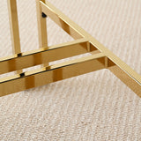 Mia 24" Modern Gold Chenille Counter Stool with Arms (Set of 3)