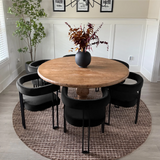 Mia Velvet Dining Chair with Arms (Set of 8)