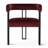 Mia Velvet Dining Chair with Arms (Set of 4)