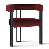 Mia Velvet Dining Chair with Arms (Set of 2)