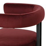 Mia Velvet Dining Chair with Arms (Set of 6)