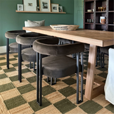 Mia Velvet Dining Chair with Arms (Set of 2)