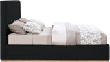 Monaco Contemporary Bed with Solid Wood Frame and Elegant Boucle Fabric for Modern Bedrooms