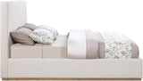 Monaco Contemporary Bed with Solid Wood Frame and Elegant Boucle Fabric for Modern Bedrooms