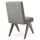 Morgan Mid Century Modern Upholstered Dining Chair (Set of 2)