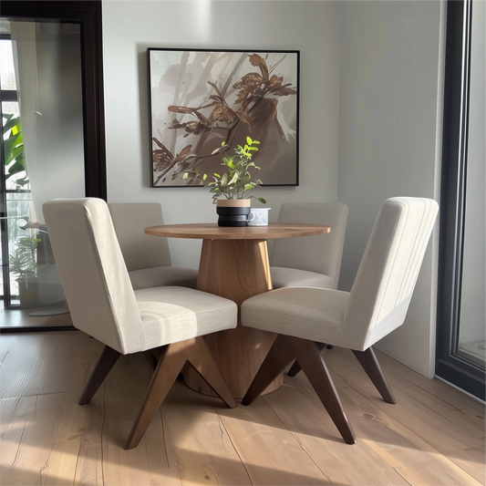Morgan Mid Century Modern Upholstered Dining Chair (Set of 2)