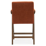Morgan Upholstered Counter Stool with Arms (1-Piece)