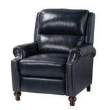 Consuela Mid-century Genuine Leather Recliner