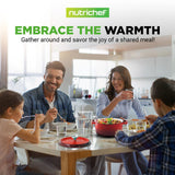 Kitchen Dutch Oven Pot - Enamel Coated Cast Iron Pot With Lid, Stovetop Casserole Pot Style (5 Quart)
