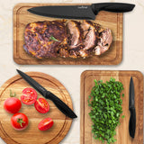 17-Piece Kitchen Precision Knives Set - Versatile Stainless Steel Knife Set With Blockstand , Ideal For Cutting, Slicing, Chopping, And Dicing