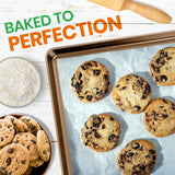 2 Pcs. Professional Home Kitchen Bake Pans - Non-Stick Coated Layer Surface, Dishwasher Safe, Pfoa, Pfos, Ptfe Free