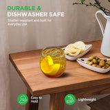 2 Pcs. Of Crystal-Clear Stemless Wine Glass - Ultra Clear And Thin, Elegant Clear Wine Glasses, Hand Blown