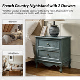 Galatea 24" Tall 2 - Drawer Nightstand Chest(Optional Types)
