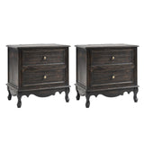 Galatea 24" Tall 2 - Drawer Nightstand Chest(Optional Types)