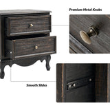 Galatea 24" Tall 2 - Drawer Nightstand Chest(Optional Types)