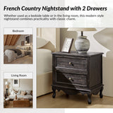 Galatea 24" Tall 2 - Drawer Nightstand Chest(Optional Types)