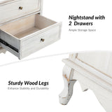 Galatea 24" Tall 2 - Drawer Nightstand Chest(Optional Types)