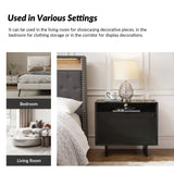 Dan 28" Tall Modern Style Nightstand with Built-In Outlets(Optional Types)