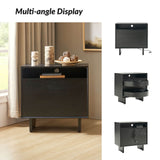 Dan 28" Tall Modern Style Nightstand with Built-In Outlets(Optional Types)