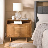 Dan 28" Tall Modern Style Nightstand with Built-In Outlets(Optional Types)