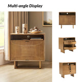 Dan 28" Tall Modern Style Nightstand with Built-In Outlets(Optional Types)