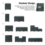 Peggie Transitional Farmhouse Combination Nightstand(Multiple Unit Options)