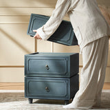 Peggie Transitional Farmhouse Combination Nightstand(Multiple Unit Options)
