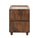Nicole 2-Drawer Nightstand WALNUT