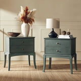 Dominique 28"Tall Solid Wood Nightstand with Hidden Outlet(Optional Types)