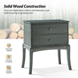 Dominique 28"Tall Solid Wood Nightstand with Hidden Outlet(Optional Types)