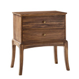 Dominique 28"Tall Solid Wood Nightstand with Hidden Outlet(Optional Types)