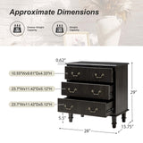 Galatea 3-Drawer Rustic Nightstand with Charging Station(Optional Types)
