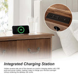 Galatea 3-Drawer Rustic Nightstand with Charging Station(Optional Types)