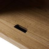 Lina 1 Drawer Nightstand with Open Storage Shelf & Integrated Charging Station(Optional Types)