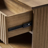 Lina 1 Drawer Nightstand with Open Storage Shelf & Integrated Charging Station(Optional Types)