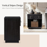 Lina 1 Drawer Nightstand with Open Storage Shelf & Integrated Charging Station(Optional Types)