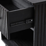 Lina 1 Drawer Nightstand with Open Storage Shelf & Integrated Charging Station(Optional Types)