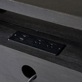 Jules Classic Solid Wood 3-Drawer Nightstand with USB Ports