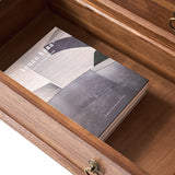 Jules Classic Solid Wood 3-Drawer Nightstand with USB Ports