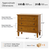 Transitional Wood Nightstand with Drawers and Power Outlet(Optional Types)