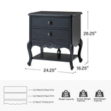 Nina Traditional Modern Exquisite Fully Assembled Nightstand with Hidden Drawer(Optional Types)
