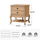 Nina Traditional Modern Exquisite Fully Assembled Nightstand with Hidden Drawer(Optional Types)