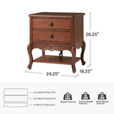 Nina Traditional Modern Exquisite Fully Assembled Nightstand with Hidden Drawer(Optional Types)