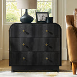 Albert Yanick 27" Tall 3-Drawer Nightstand