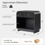 Albert Yanick 27" Tall 1-Drawer Nightstand