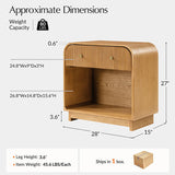Albert Yanick 27" Tall 1-Drawer Nightstand
