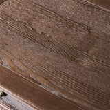 Multi-Functional Traditional Wood Nightstand with Open Shelf