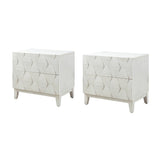 Kamu 2 - Drawer Nightstand Chest with Built-in Outlets(Optional Types)