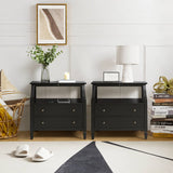 Grace 2 - Drawer Nightstand Chest with Built-in Outlets(Optional Types)