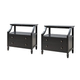 Grace 2 - Drawer Nightstand Chest with Built-in Outlets(Optional Types)
